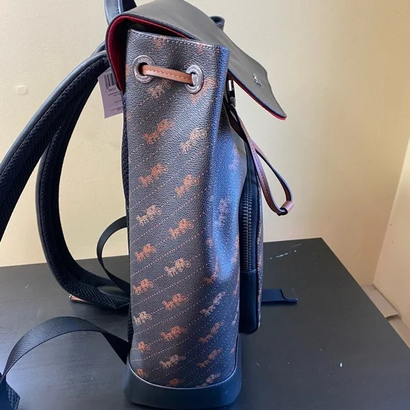 Coach Turner Backpack With Horse And Carriage Dot Print - Picture 3 of 12